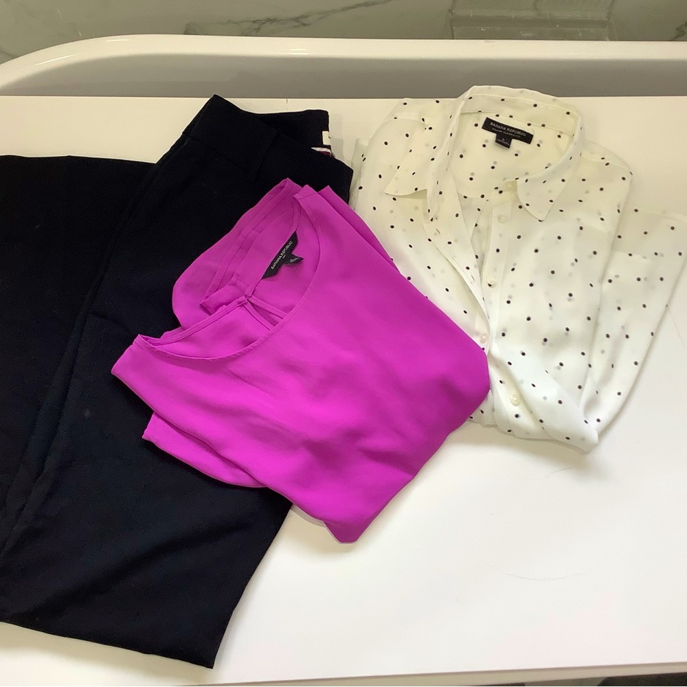 Banana Republic outfit set 🖤🤍💖
